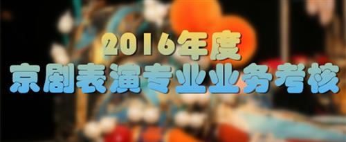 人人看操美女逼摘花国家京剧院2016年度京剧表演专业业务考...